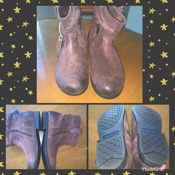Birkenstock Shoes - Birkenstock Sarnia Brown Wax Suede Boots SZ 37-6
